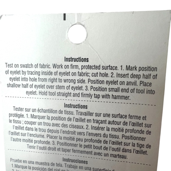 Loops & Threads Flower Eyelet Tool For Applying 3/16"‎ Flower Eyelets - Picture 5 of 6